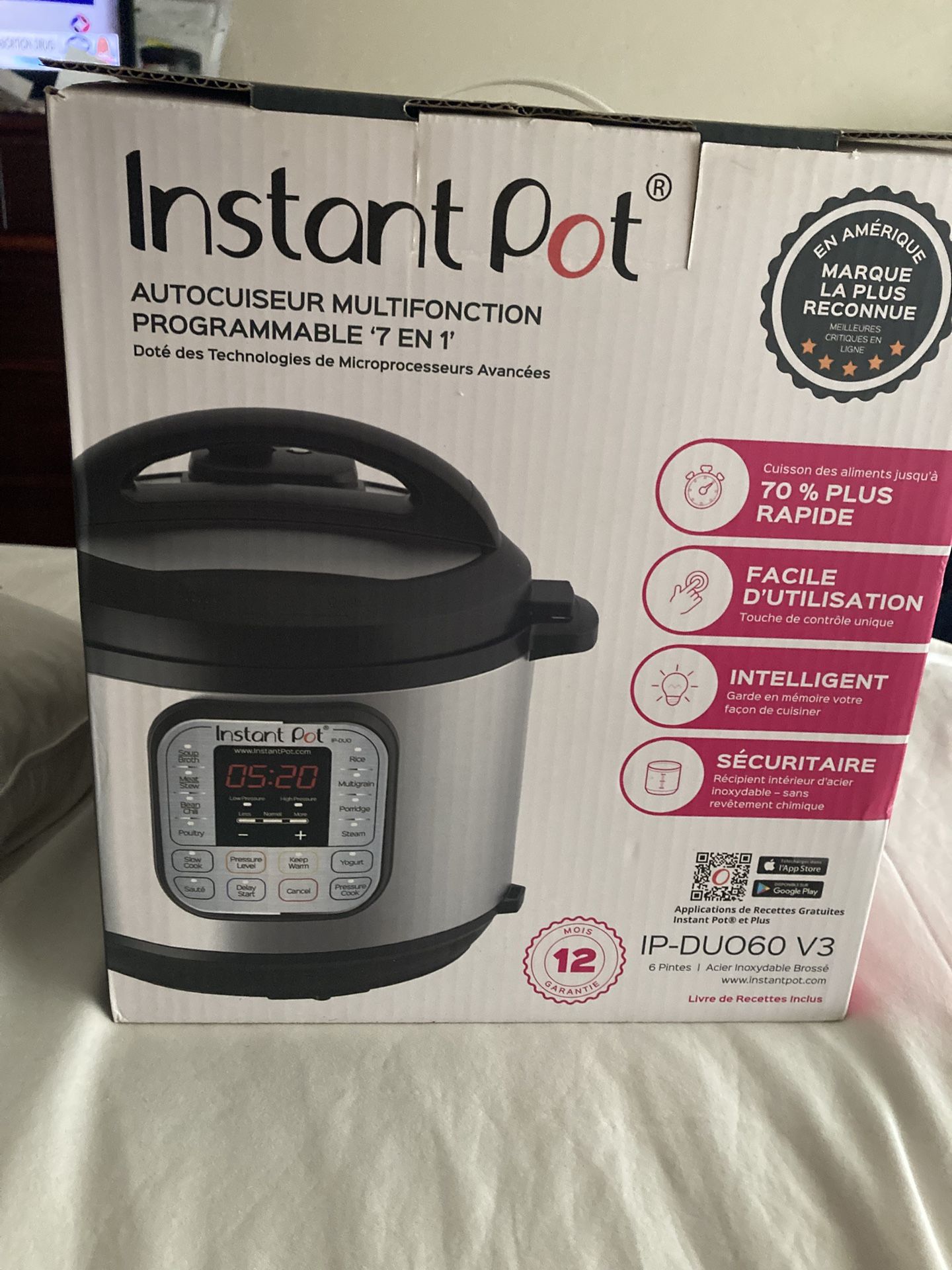 Instant Pot 7 In 1 Multiuse Programmable Pressure cooker