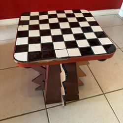 chess and checker game table 