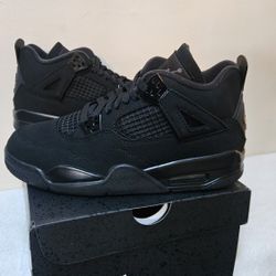 Air Jordan 4 Retro Black Cat - Grade School  Size 6.5Y