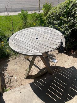 Rustic wooden table