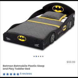 Bed/ Batman Batmobile Toddler Bed/ Bed Frame/ Batman/ Toys/ Kids/ Sleep/ Bed/ Furniture/ New