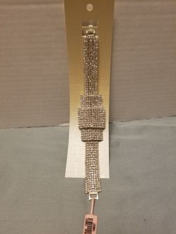 Sparkling silver-tone rhinestone Bracelet new with tags