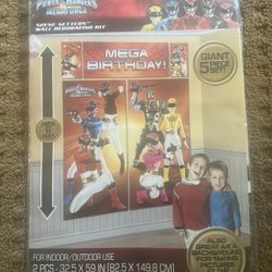 Power Ranger Birthday Banner