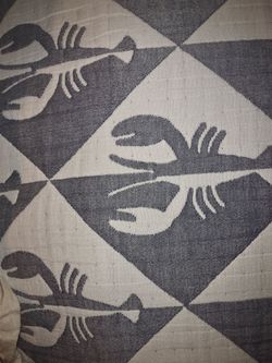 3 piece queen size lobster comforter set, brand new