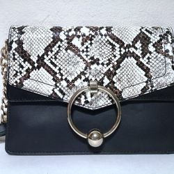 New Topshop Snake Print Crossbody Shoulder Handbag Purse
