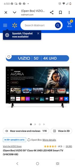 Vizio 50 inch Smart Tv