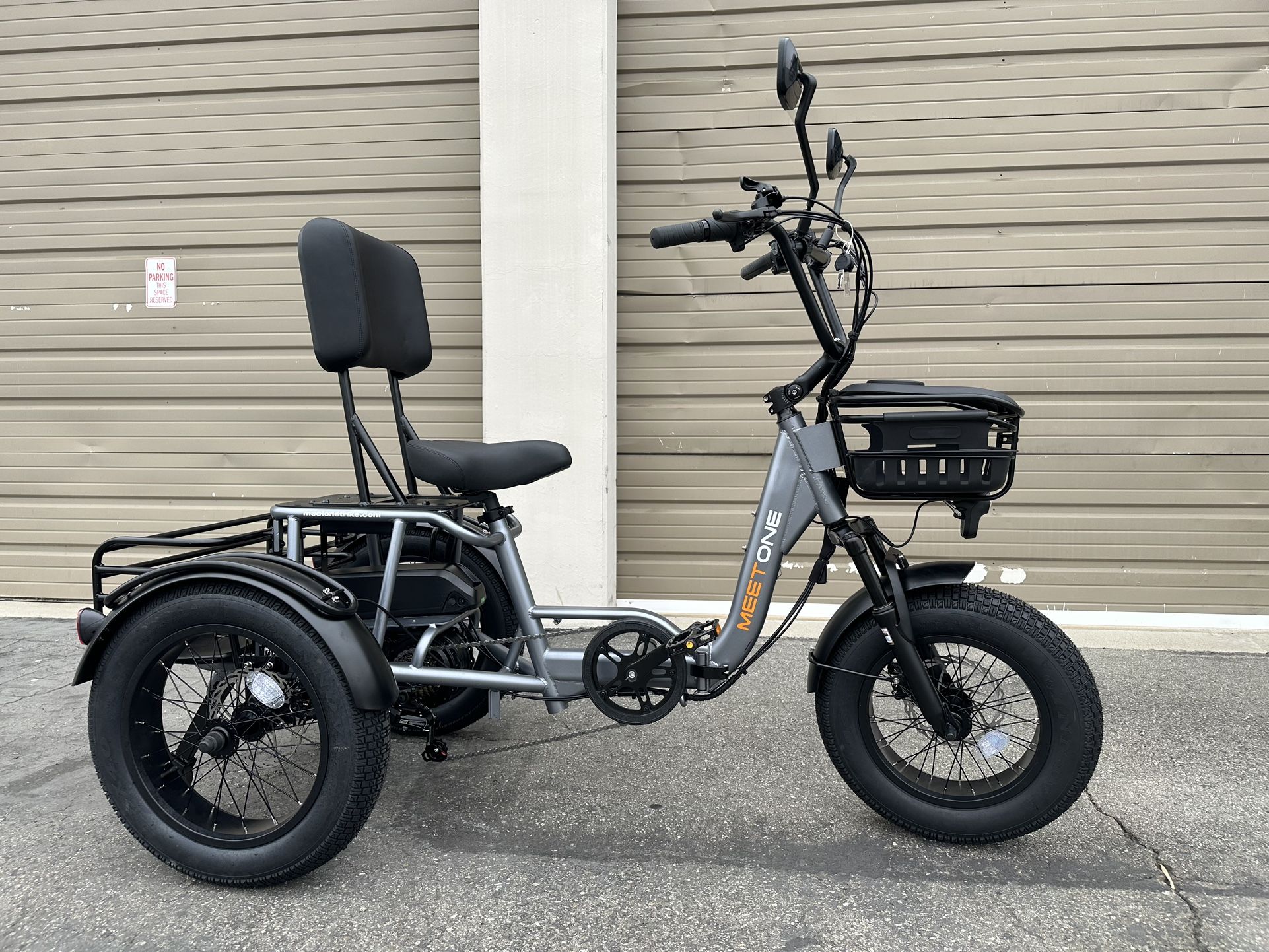 MEETONE Breeze Foldable Electric Trike 1000 Watts Peak 
