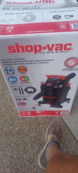 New in box Shop-Vac 16-Gallon 5.5 HP Corded Wet/Dry Shop Vacuum with Accessories (contact info removed)