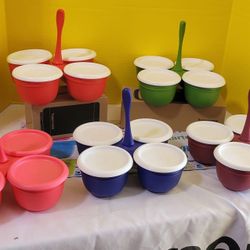 Tupperware Convoy Blossom 4 Divisiones Para Botanas Salsas