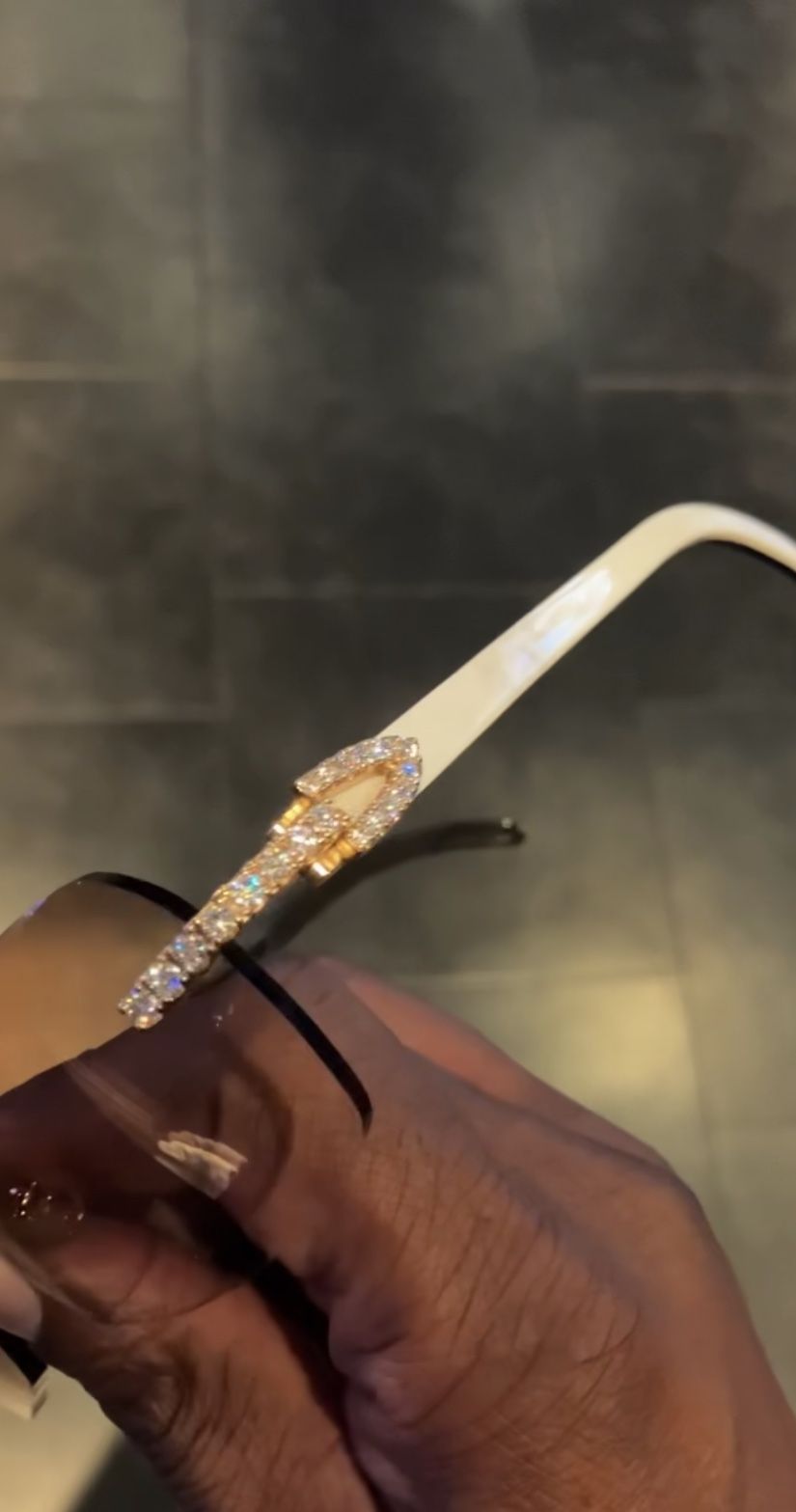 Cartier Glasses With Diamonds