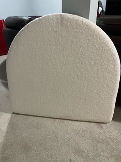White twin XL arch headboard