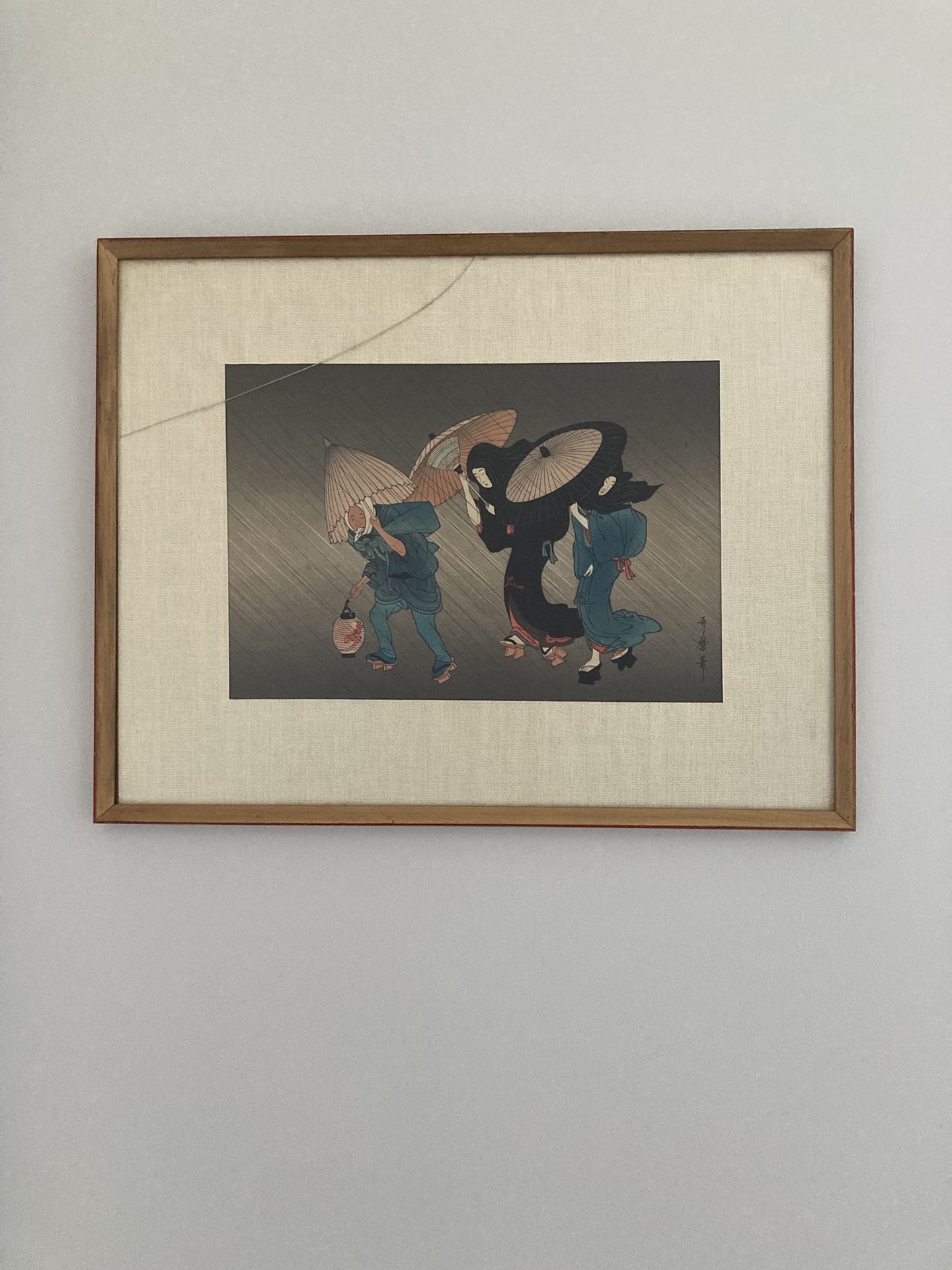 Vintage Print Of Kitagawa Utamaro Wood Block