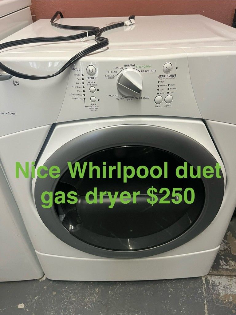 Nice Whirlpool Duet Gas Dryer
