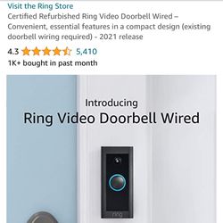 Certified Refurbished Ring Doorbell Camera