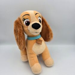 Disney Lady Plush from Lady and The Tramp Golden Dog Long Ears 9"