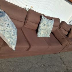 Sofa And Loveseat .  Free.