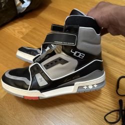 Louis Vuitton LOUIS VUITTON Virgil Abloh 408 Trainers Hi Top Sneakers 