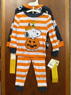 Snoopy Halloween 12M 4-Piece Pajama Set