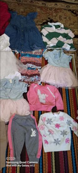 Over 50 pieces of baby girl 2T-3T and 24 months, 5-6 years old all clean and ready to use all $20 more shoes not showing