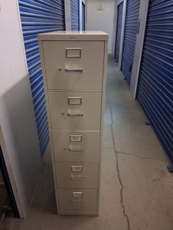 HON 5-Drawer Vertical Metal Filing Cabinet