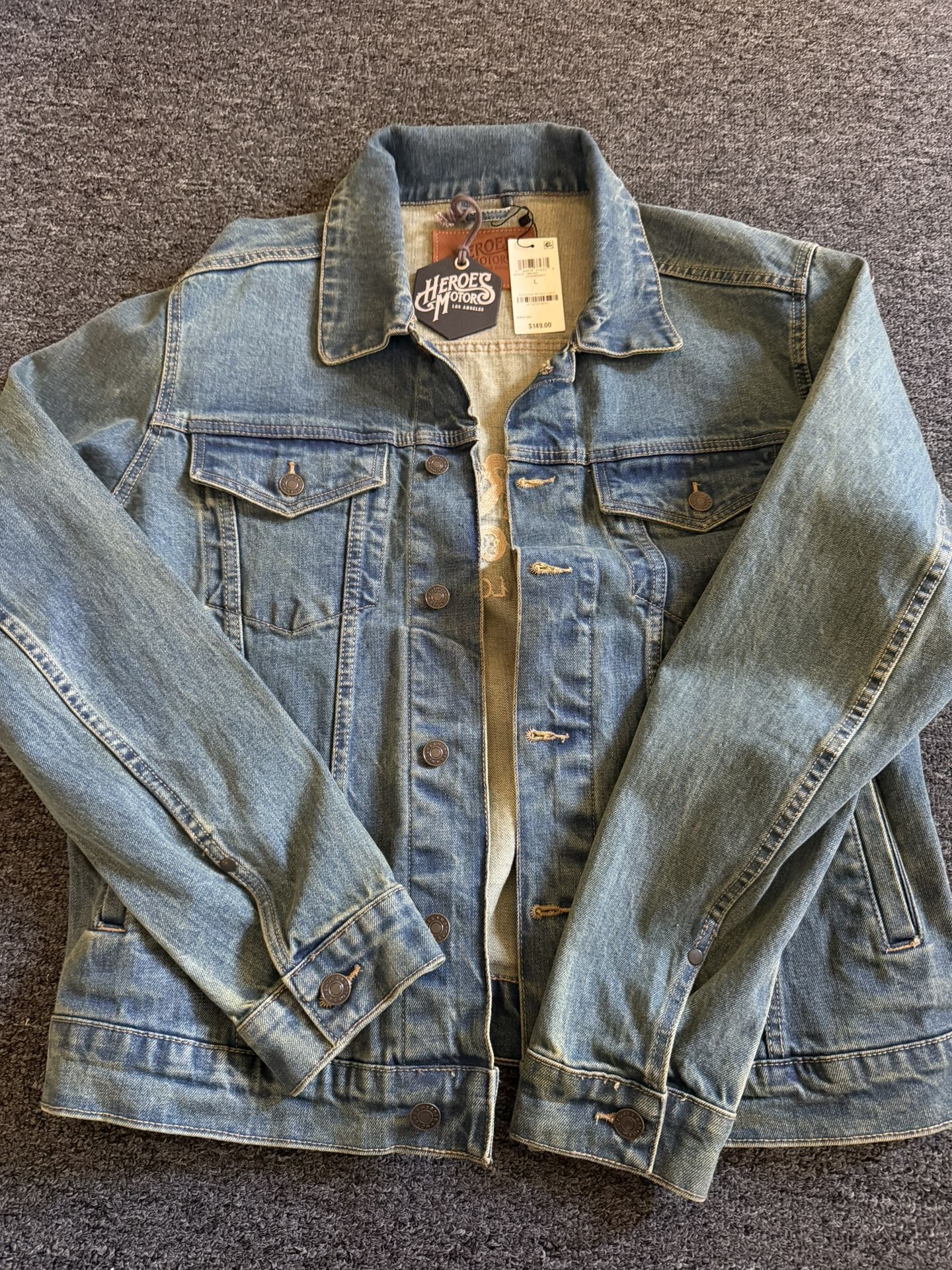 Heroes Motors Los Angeles Denim Jacket