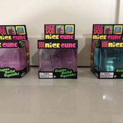 Nee Doh Nice Cube (Few Left) Pink, Blue, Purple