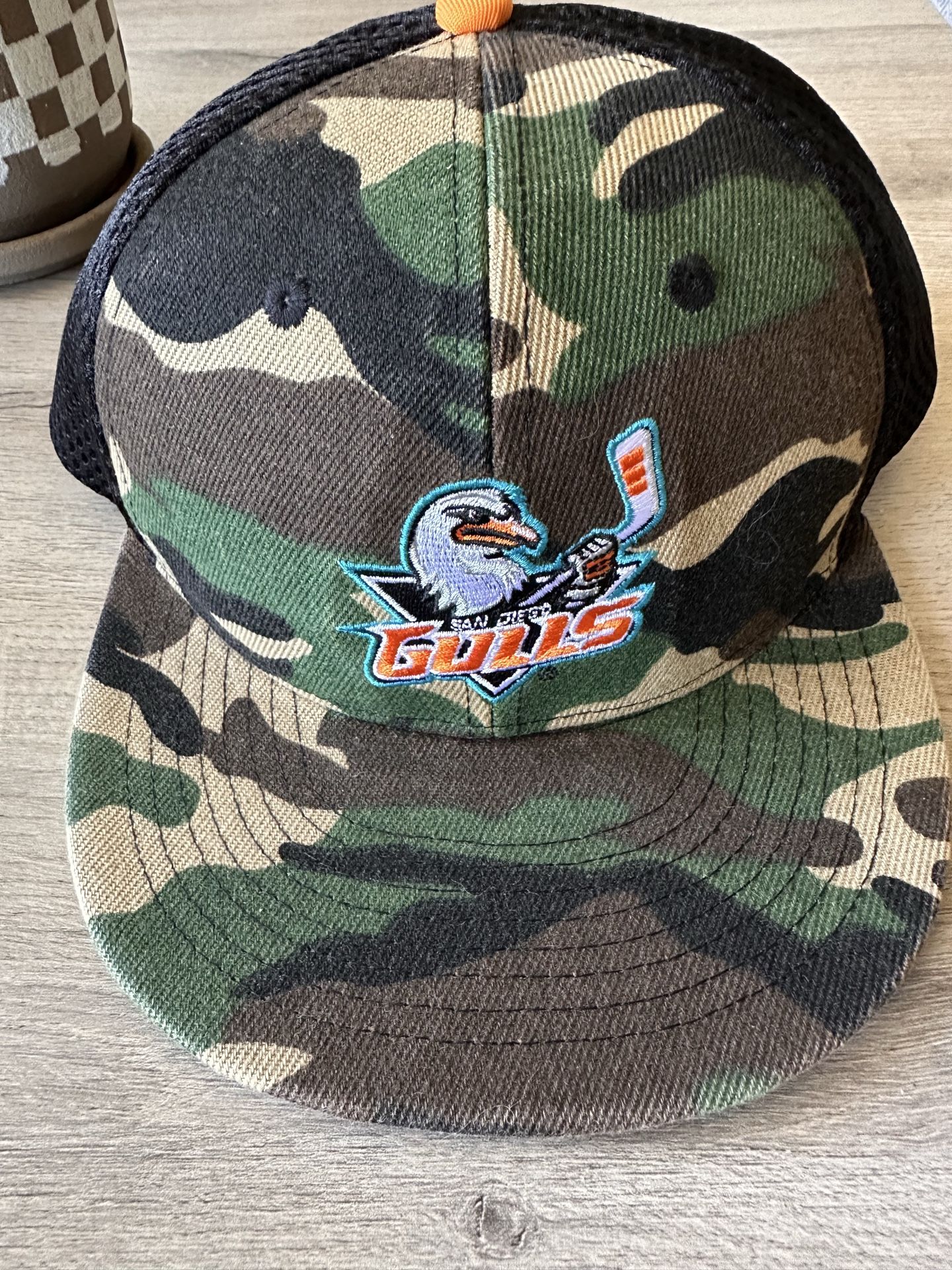 San Diego Gulls Camo Trucker Hat