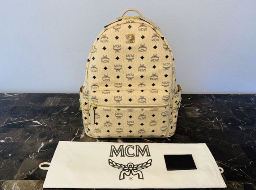 MCM Backpack “Beige Studded”