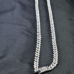 Vvs1 Moissanite Diamond Cuban Link 