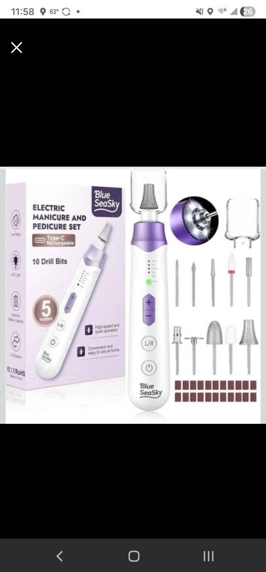 Cordless Professional Electric Nail Drill