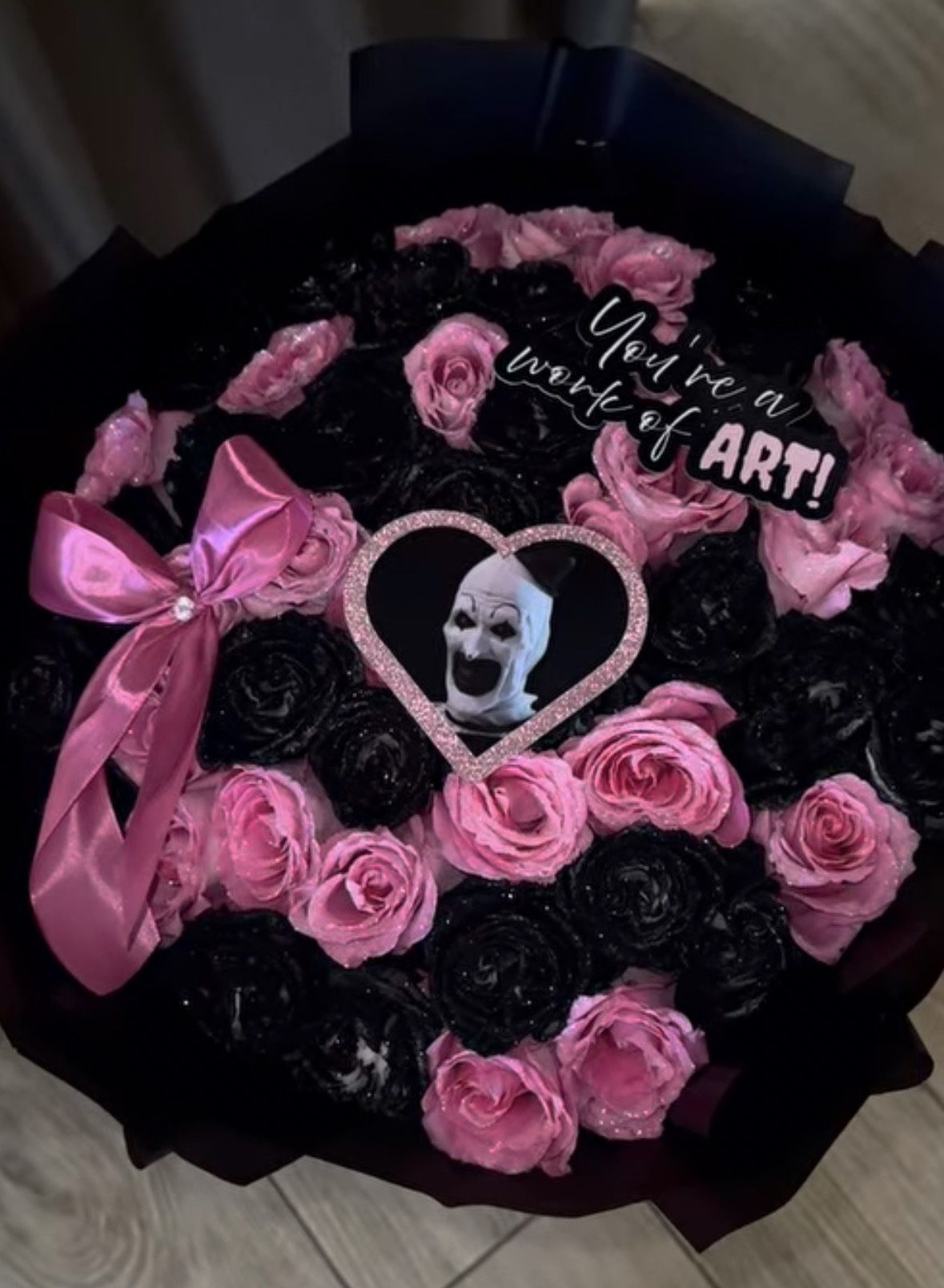 Art the clown bouquet