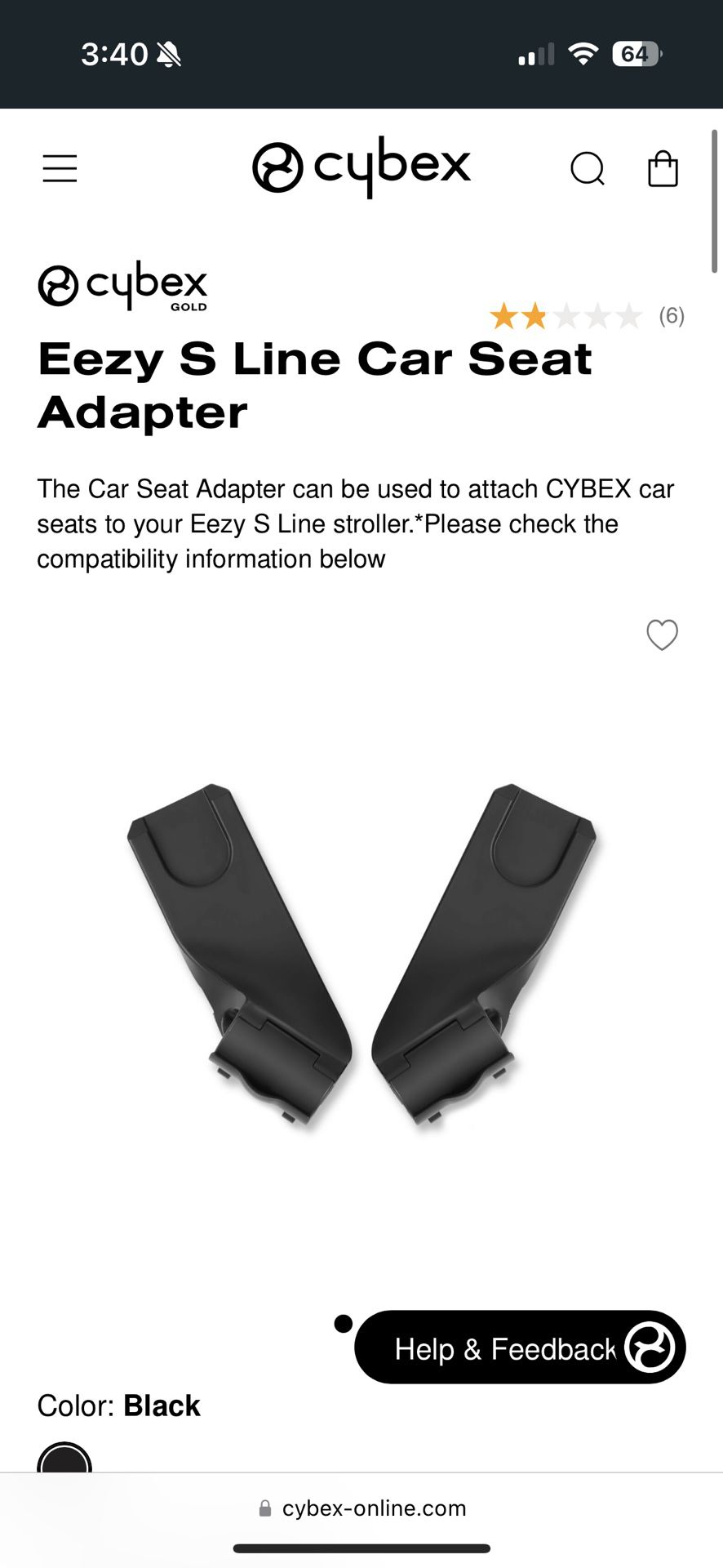 Cybex Car Seat Adapter For Eezy S Strollers