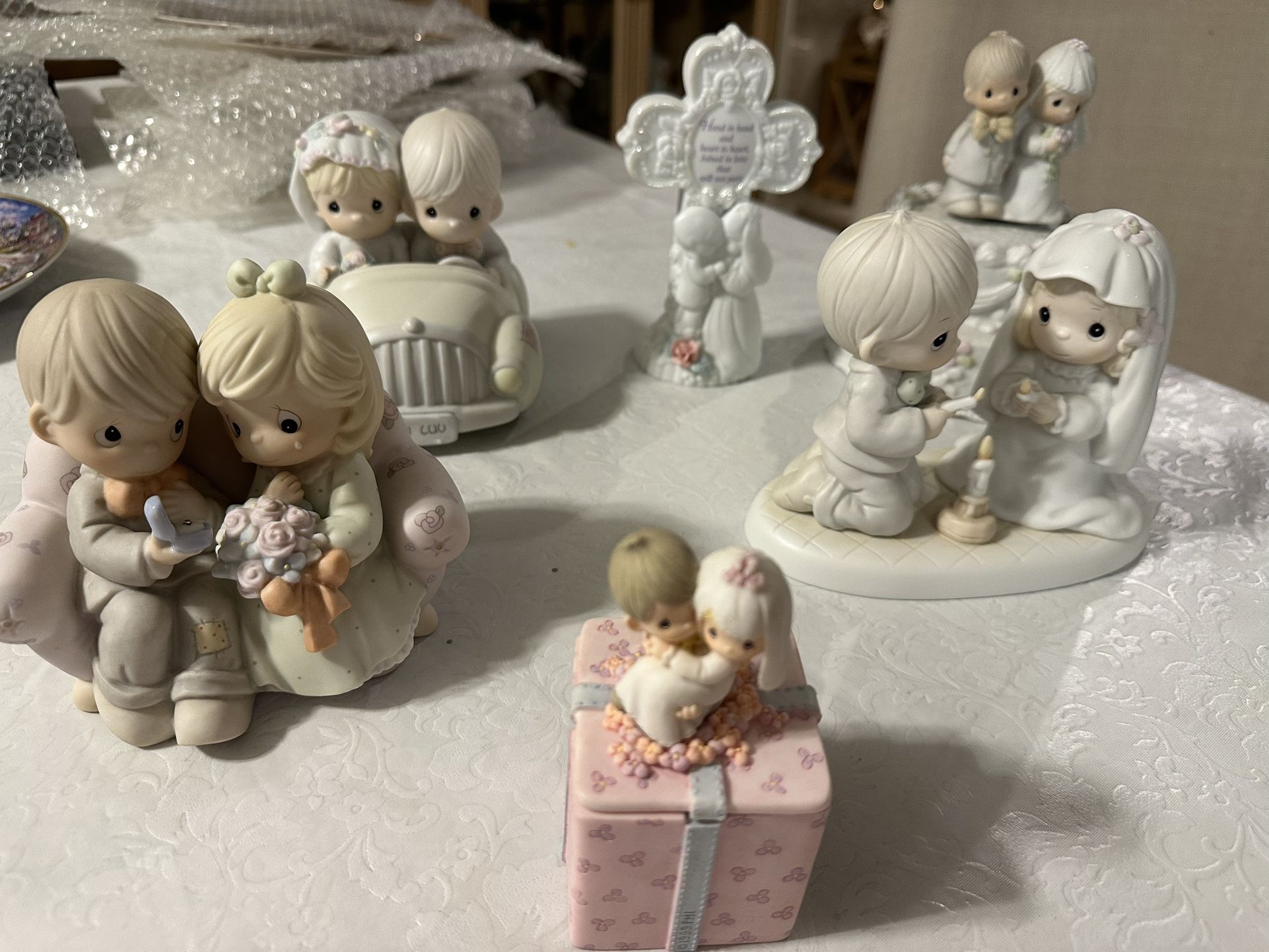 6 Wedding Themed Precious Moments Figurines