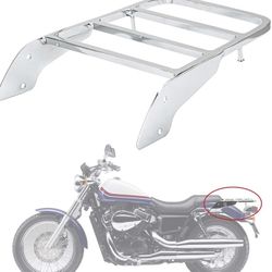 Rear Luggage Rack Solo Seat Sissy Bar Carrier Cargo Tool Box Bracket Panel Holder Shelf Support Motorcycle Accessories for Shadow Steed VLX -2