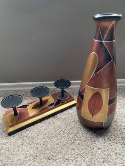 Vase and candle stand