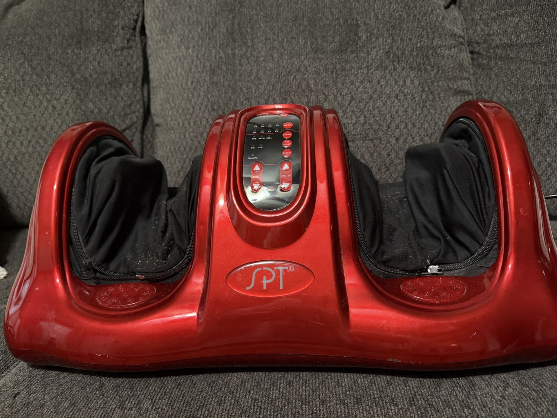 AB-765R: Reflexology Foot Massager with Heat & FIR – Red