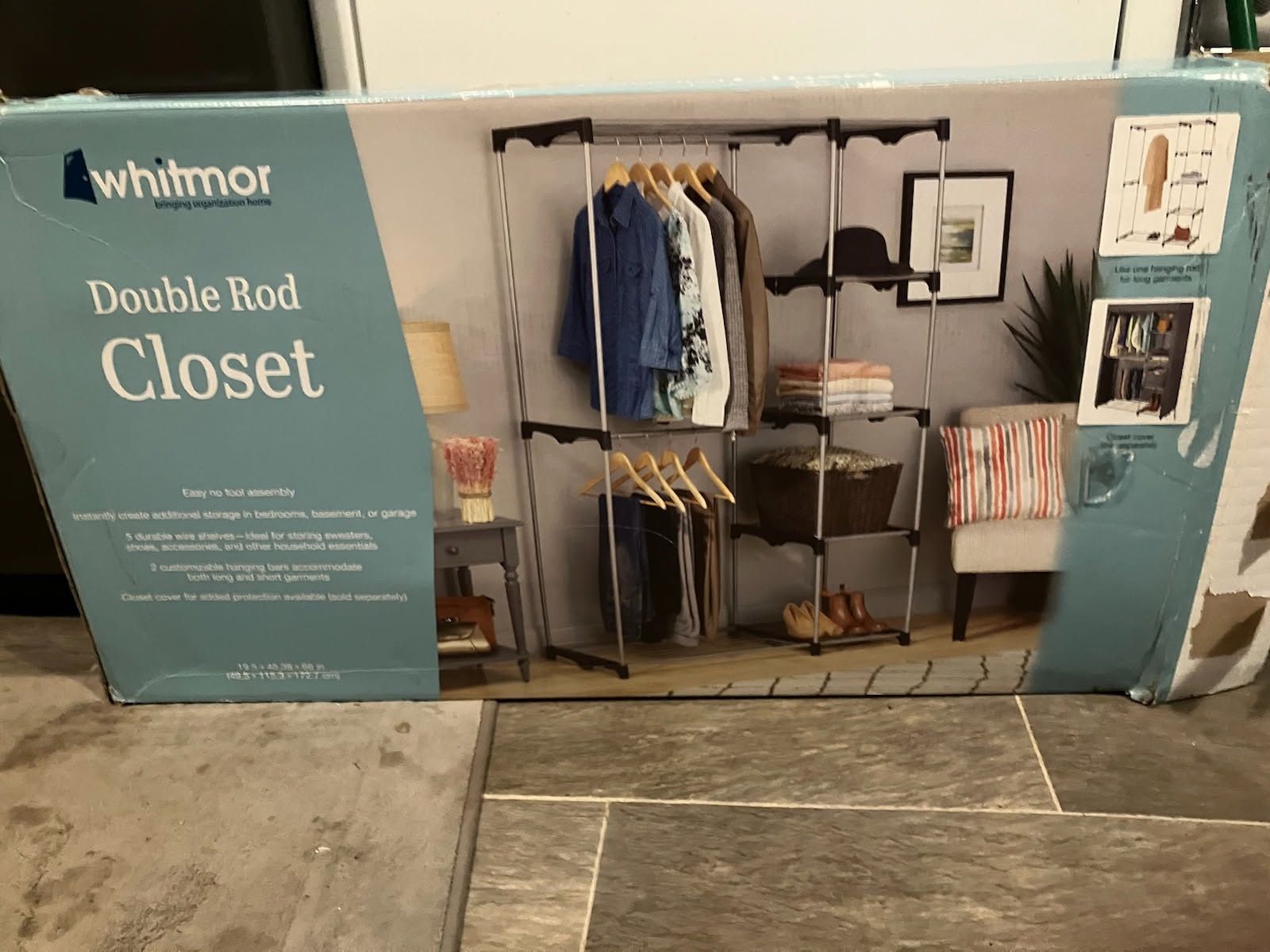 Double Rod Closet Stand