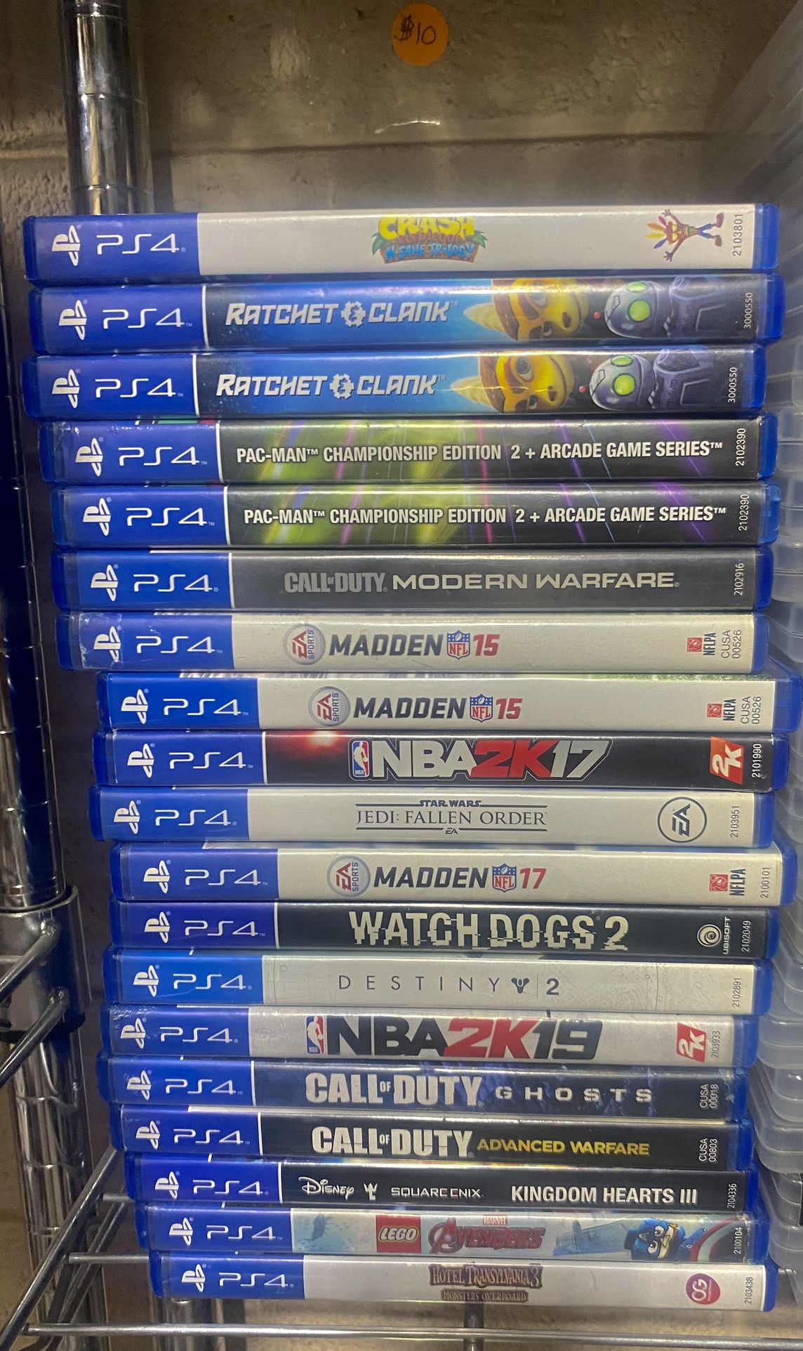 Ps4 Video Games Lot