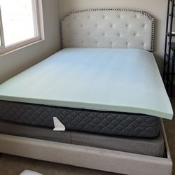 Queen Bed With Frame And Memory Foam Top