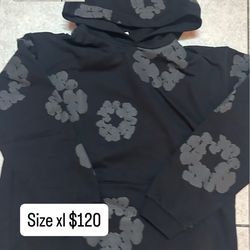 Size xl denim tear hoodie
