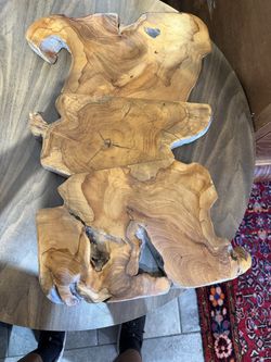 Mid Century solid wood wall sculpture