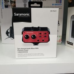 Saramonic Two Channel Audio Mixer With Phantom Power ☆ Saramonic Authorized Dealer ☆