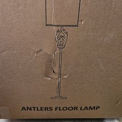  Scenokoy Antlers Style Metal Tray Floor Lamp