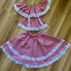 Cumbiambera or Red riding hood costume dress