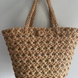 Lancôme Straw Tote Bag