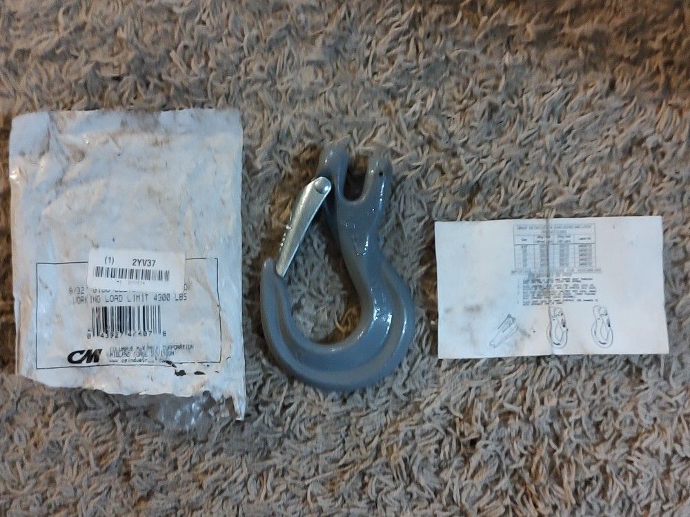 9/32" CM G100 Clevis Sling Hook with Latch USA 657718 *NEW*