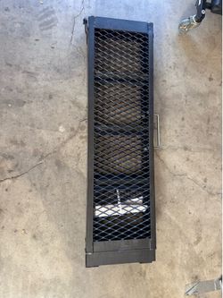 Folding motorcycle ramp