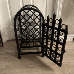 Metal Wine holder 22”H X 12”W X14”D