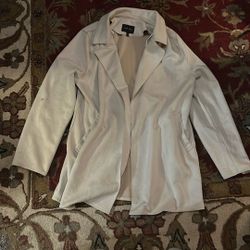 Love Tree Faux Suede Khaki Beige Jacket With Stretch