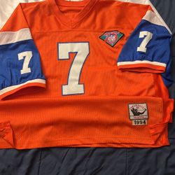 Mitchell & Ness John Elway Orange Denver Broncos 1994 Legacy Jersey